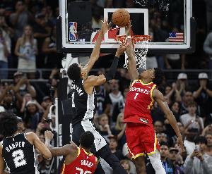 追梦:阿门有每年入选一防实力 封盖文班让我想起NBA历史经典盖帽